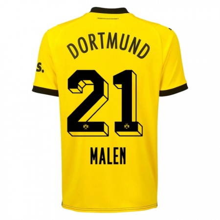 Borussia Dortmund Malen 21 Fodboldtrøjer Hjemme 2023-24 Kort ærmer